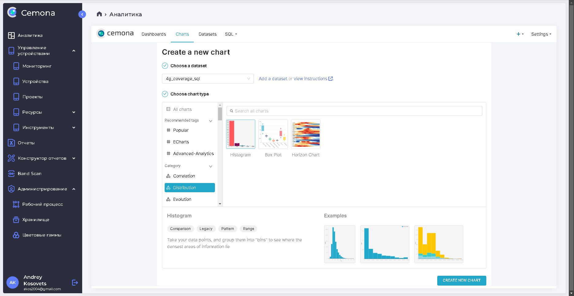 Рис. 4.16 Определение способа представления данных