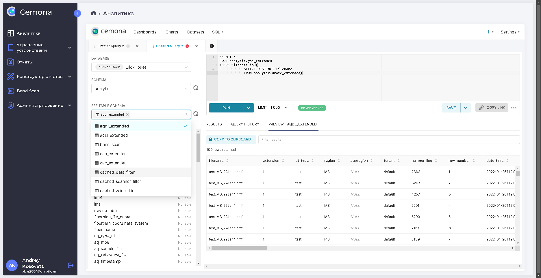 Рис. 4.5 Создание набора данных (Dataset)